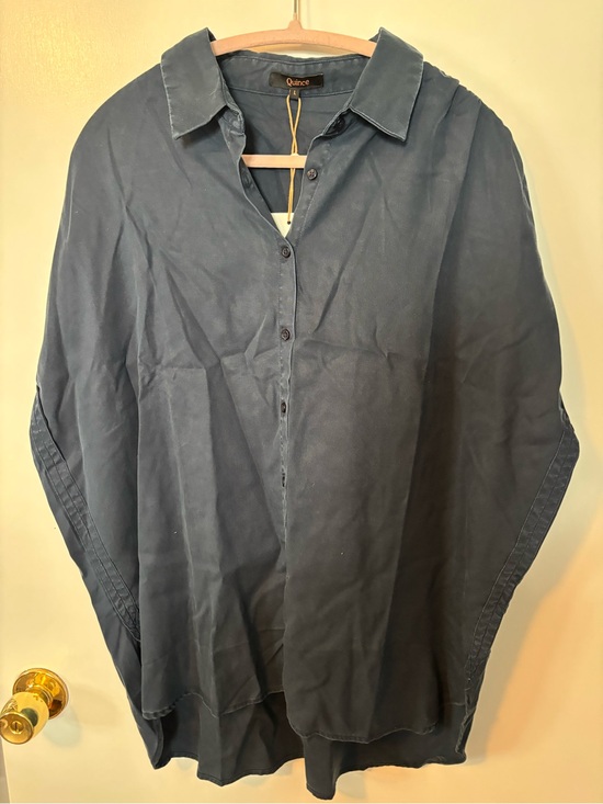 Quince Other - NWT EuroSummer Fisherman Core Quince Slate-Blue Relaxed Button-Down Shirt Large